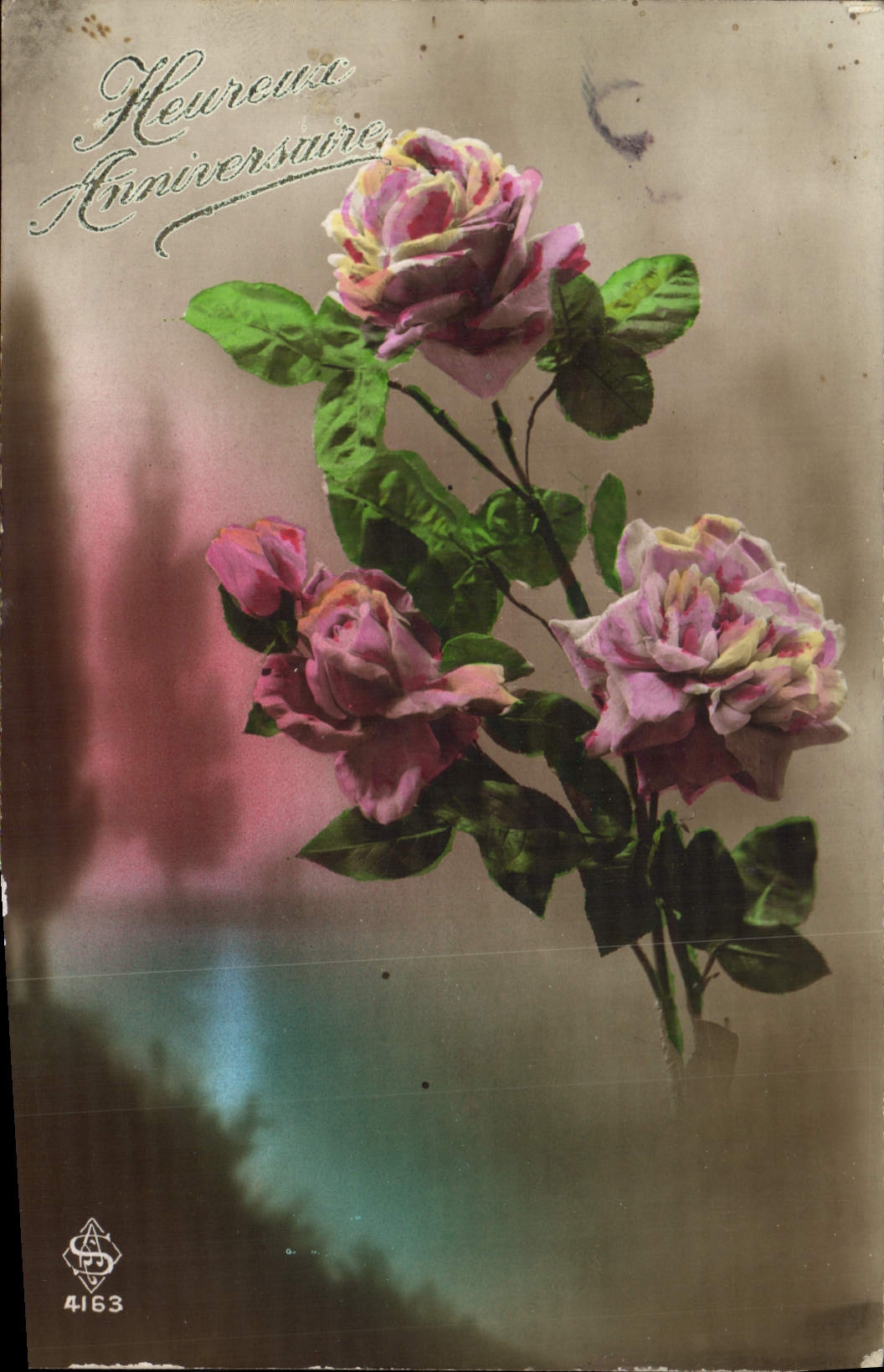 CPA Fantaisie Fleurs