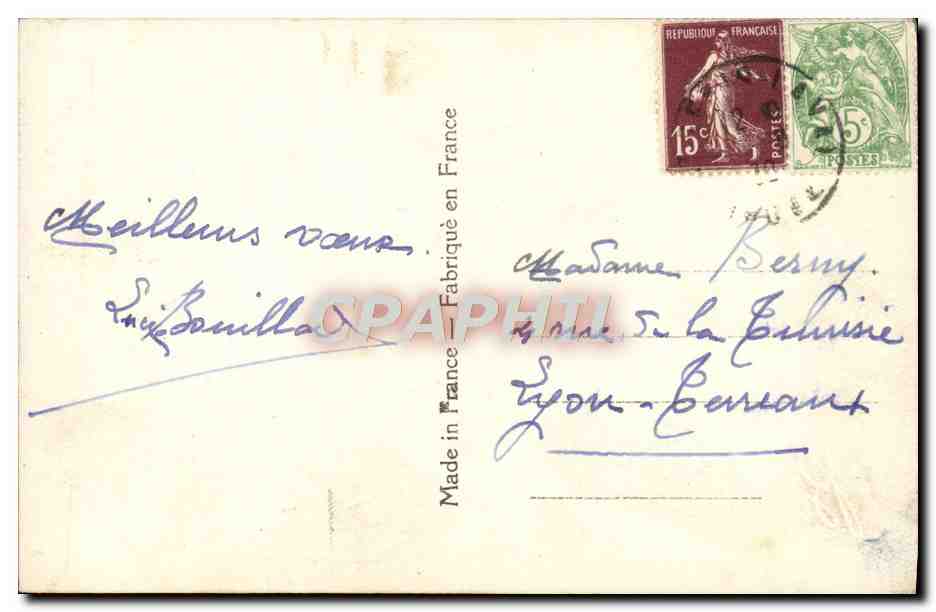 CPA Fantaisie Fleurs  — Verso
