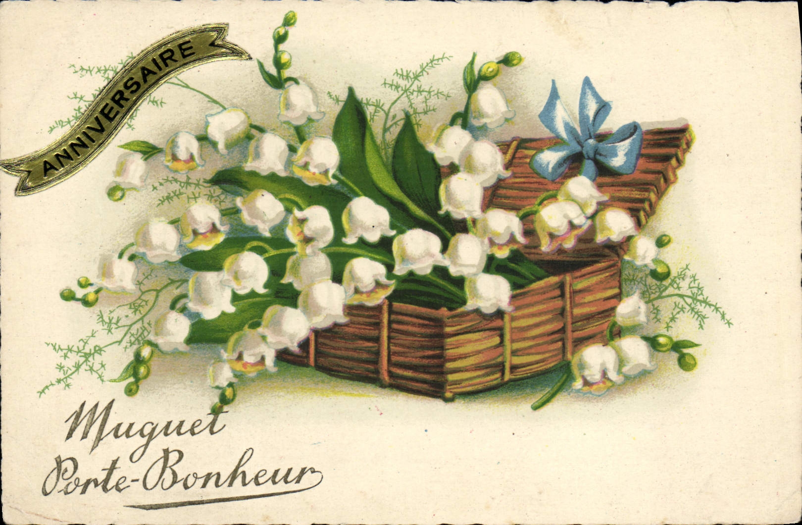 CPA Fantaisie Fleurs Muguet