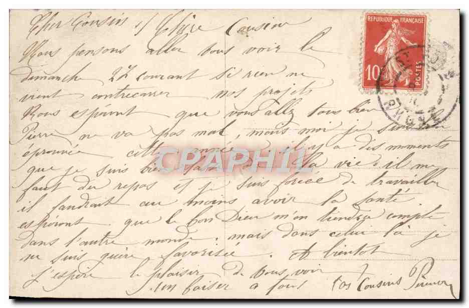 CPA Fantaisie Enfant Corne d'abondance  — Rückseite