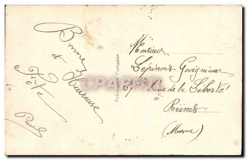 CPA Fantaisie Femme Bebe — Verso