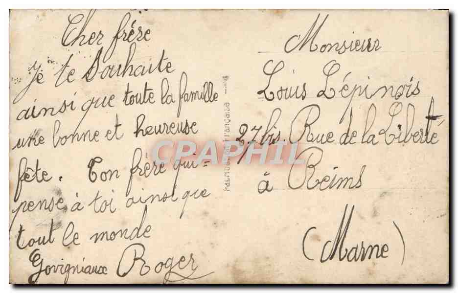 CPA Fantaisie Enfant — Rückseite
