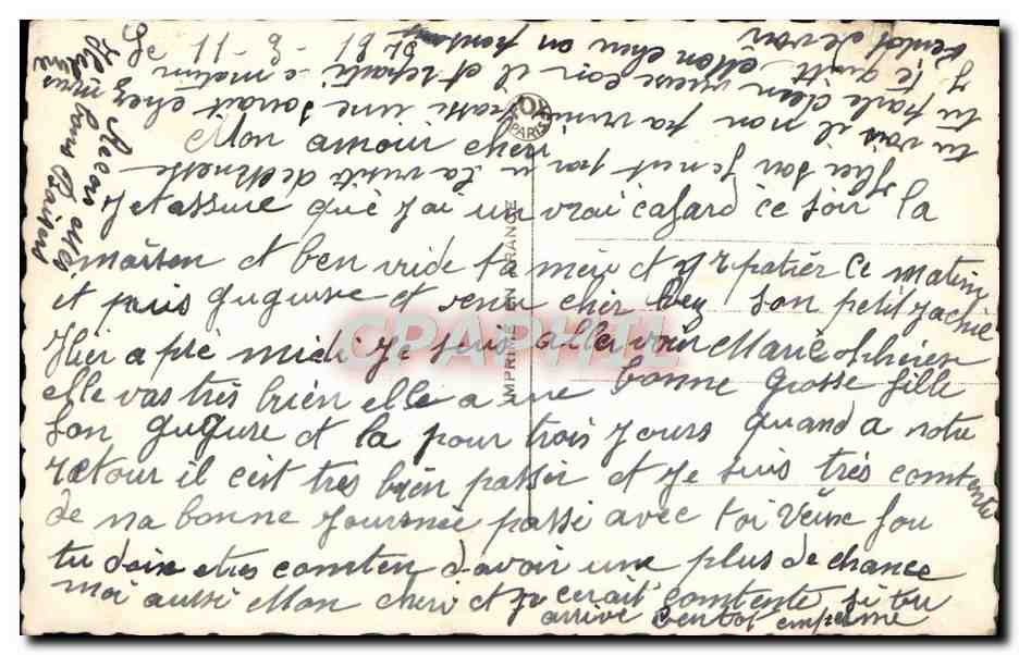 CPA Fantaisie Femme — Verso