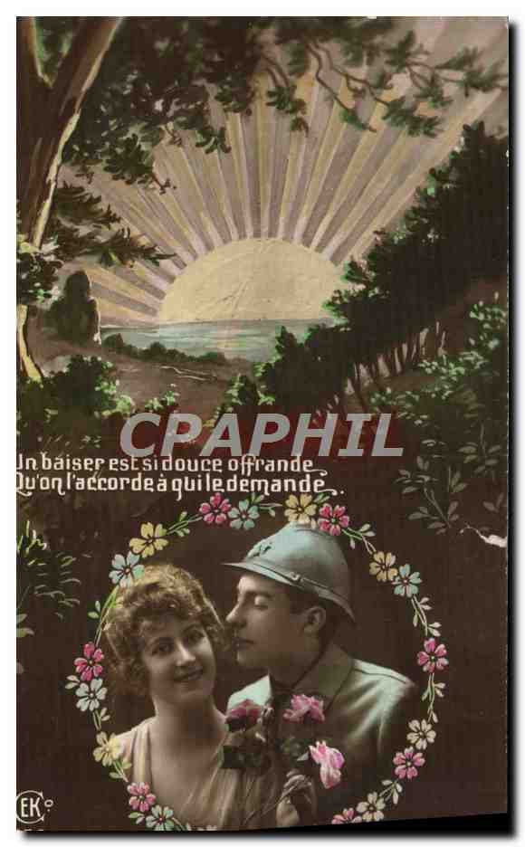 CPA Fantaisie Femme Soldat Militaria