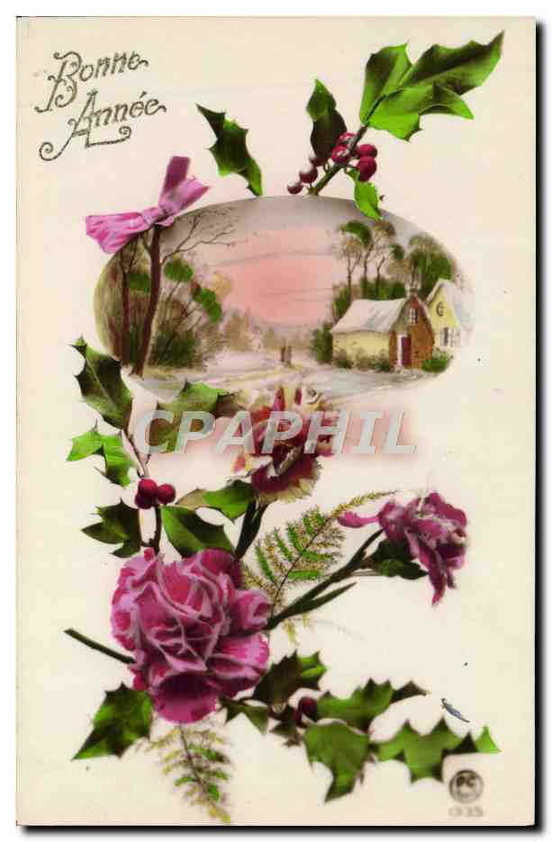 CPA Fantaisie Fleurs