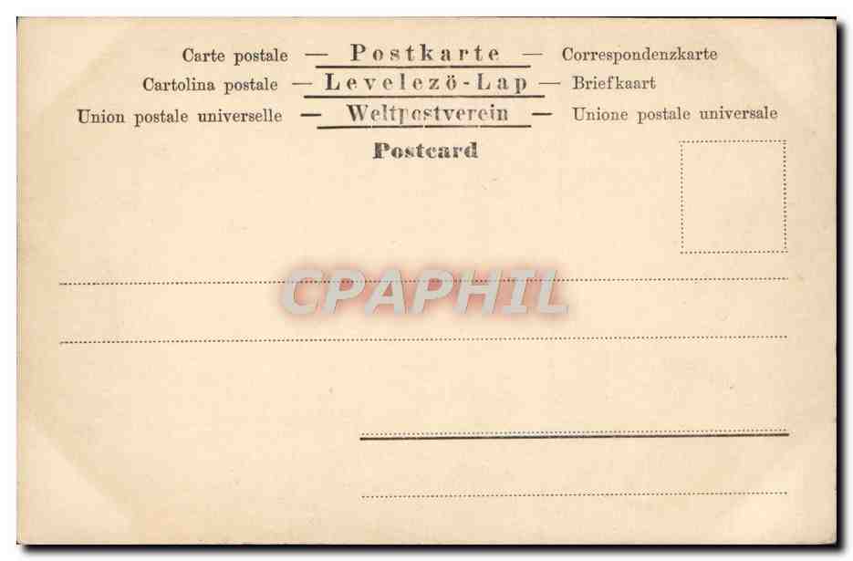 CPA Fantaisie Enfant — Rückseite