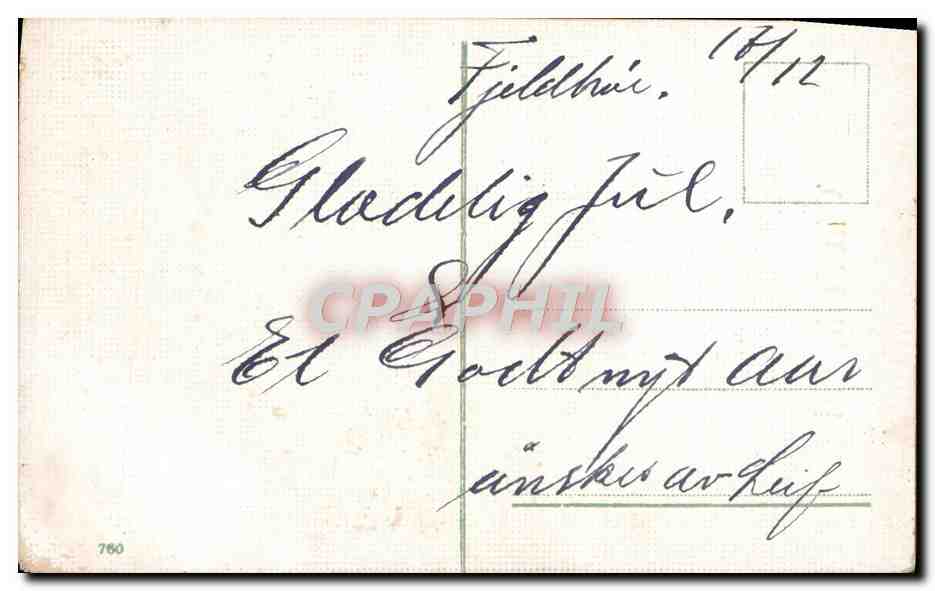CPA Fantaisie Fleurs — Verso