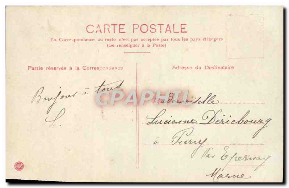 CPA Fantaisie Enfant — Rückseite