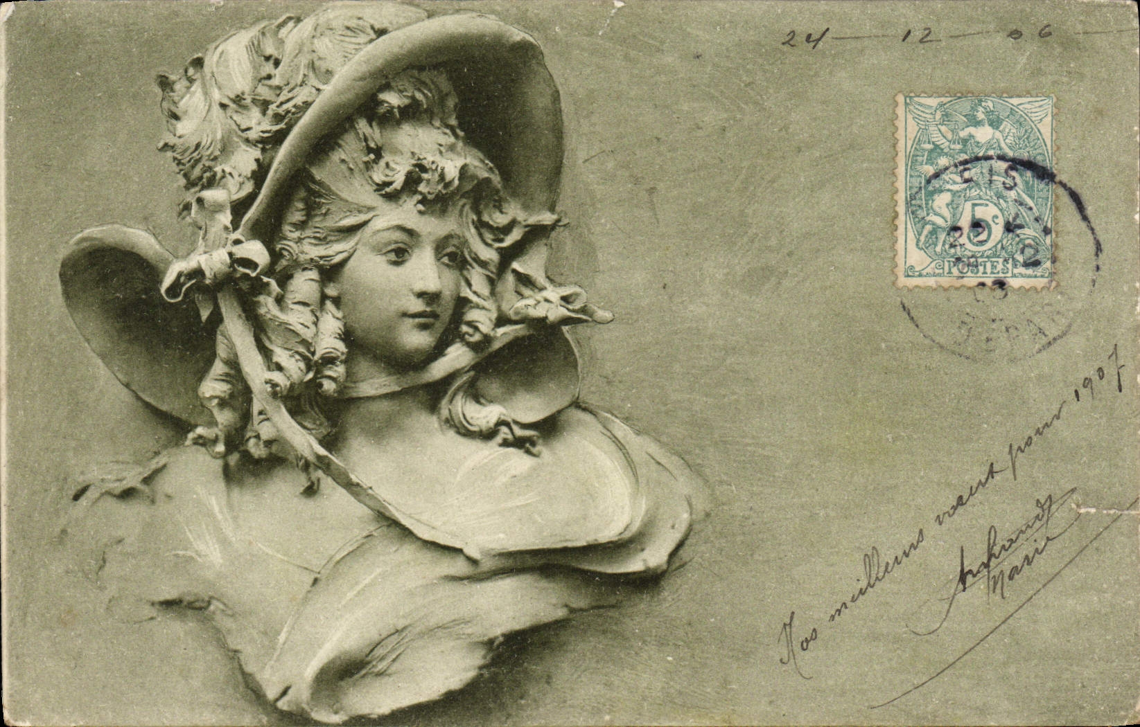 CPA Fantaisie Femme