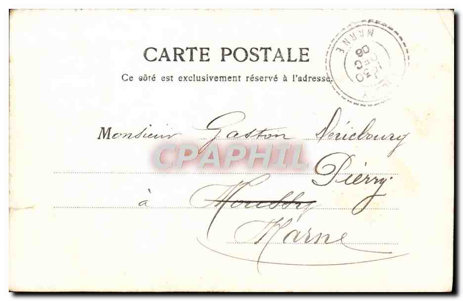 CPA Fantaisie Femme — Rückseite