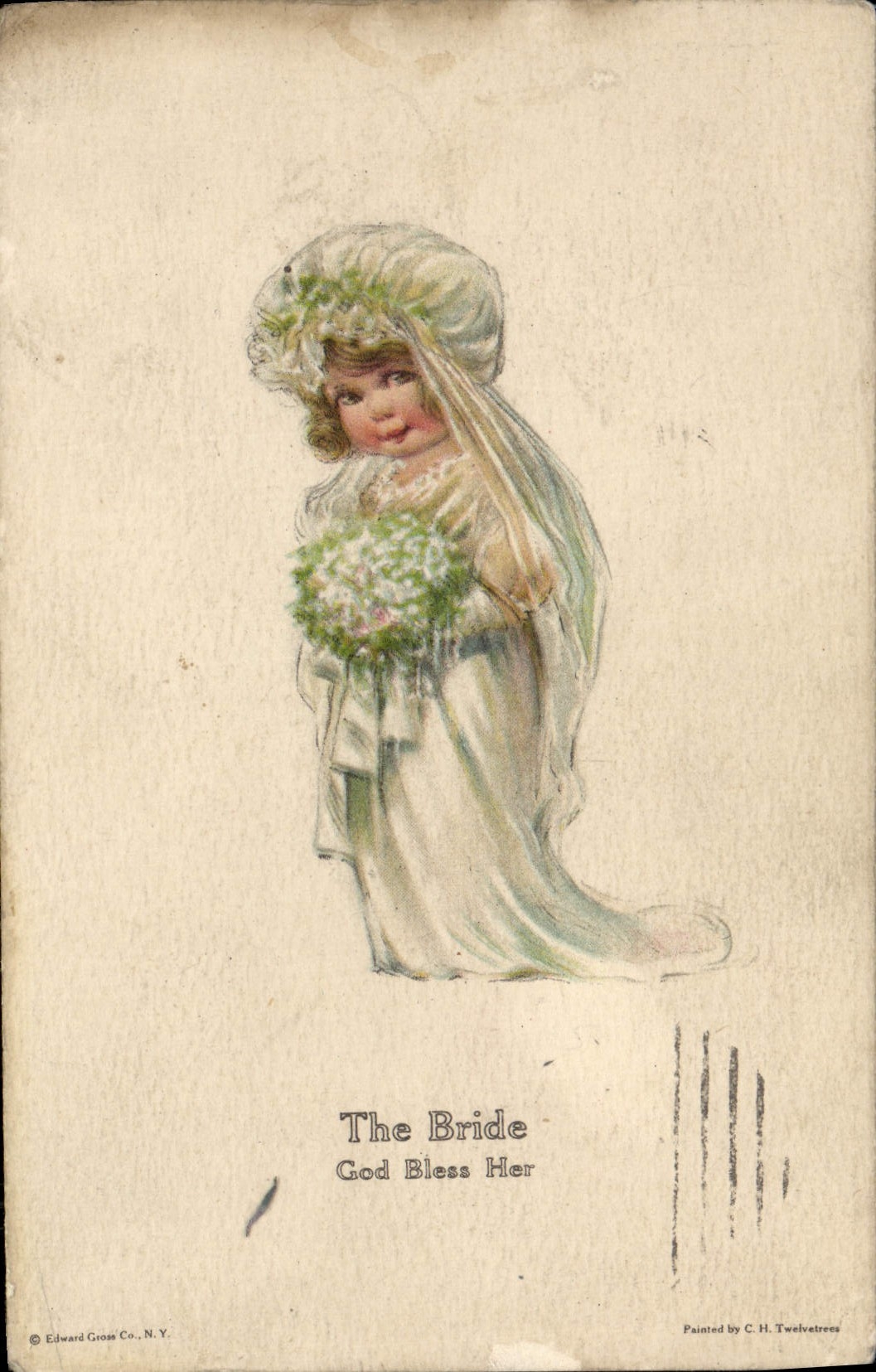 CPA Fantaisie Femme Mariage 