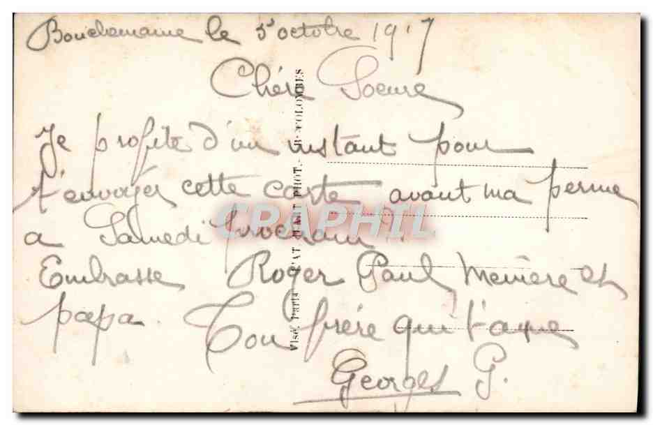 Amour Passionné — Carte postale illustrée avec couple sur carte à cœurs — Furia 1769/5 — Verso