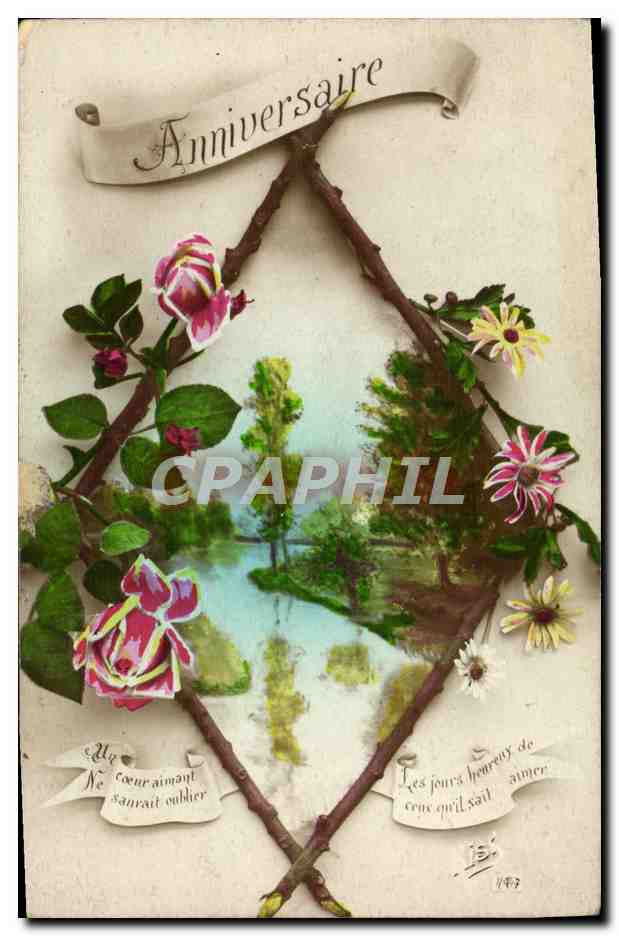 CPA Fantaisie Fleurs