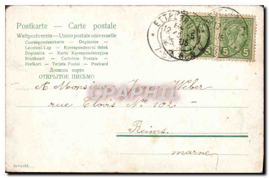 CPA Fantaisie Enfants Bebes — Rückseite