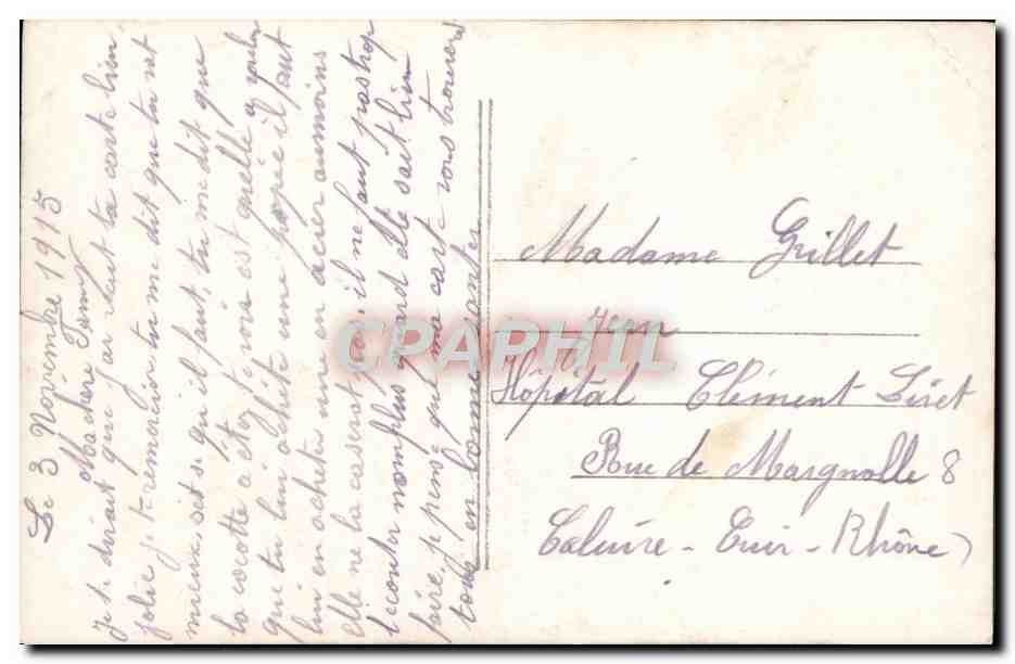 CPA Fantaisie Fleurs Roses — Verso