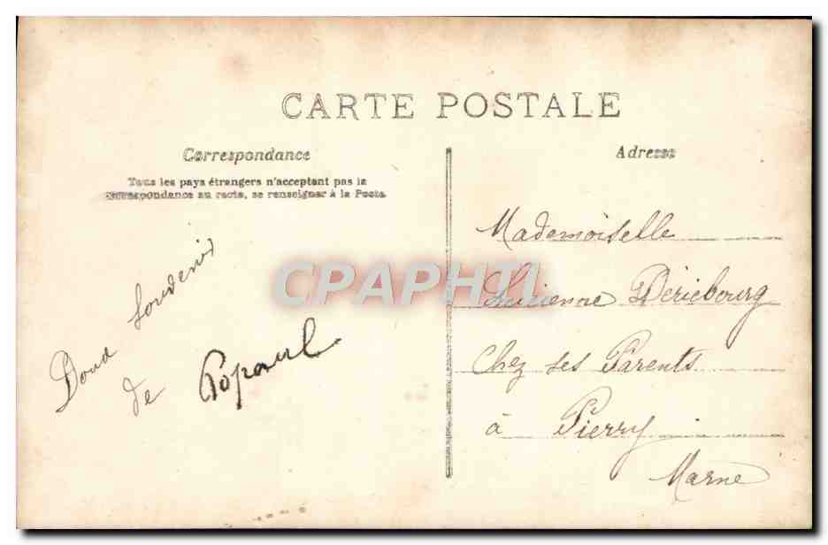 CPA Fantaisie Enfant — Rückseite