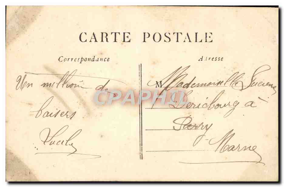 CPA Fantaisie Femme — Rückseite