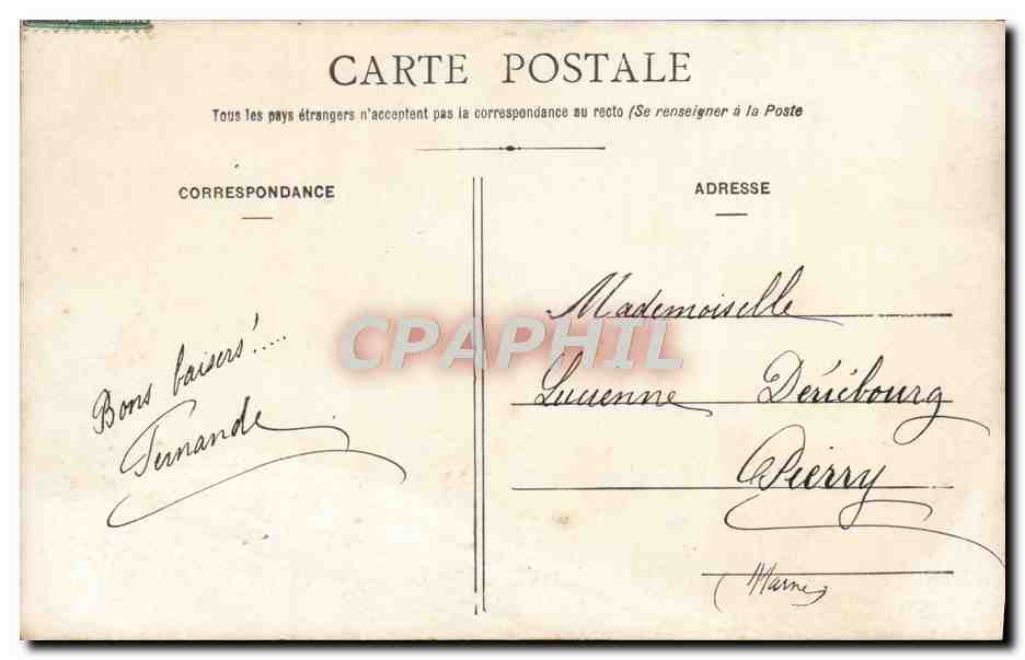 Femme au balcon — roses — A.ES. n°585 — Verso