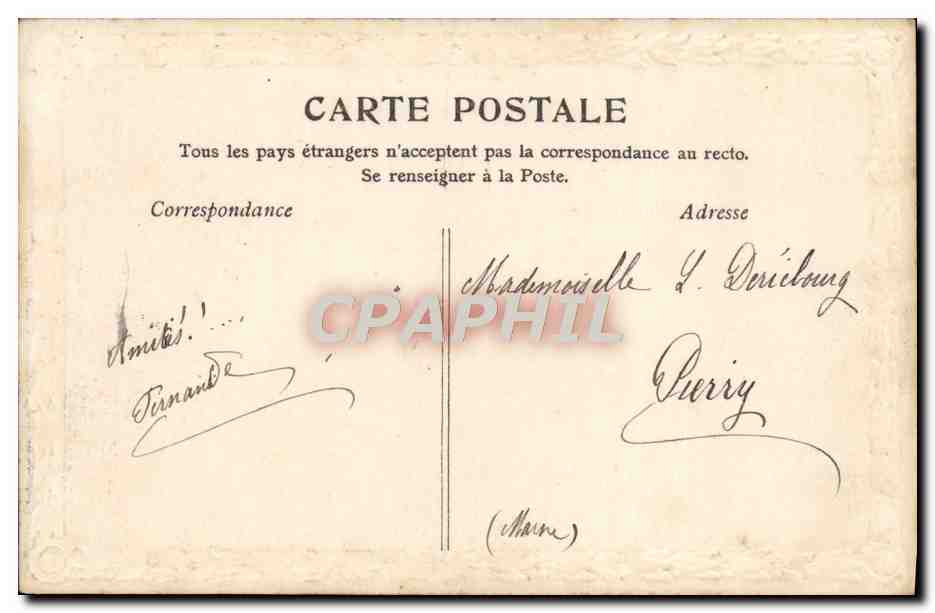 CPA Fantaisie Femme — Verso