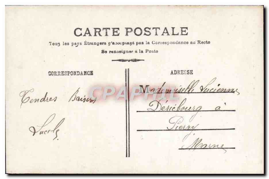 CPA Fantaisie Femme — Rückseite