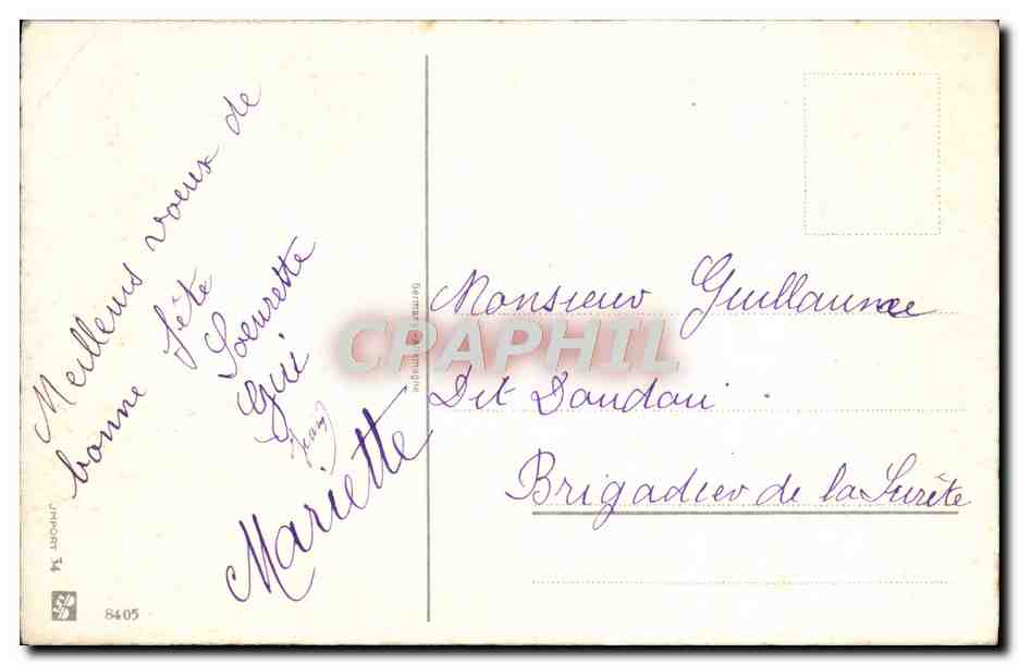 CPA Fantaisie Enfants — Rückseite