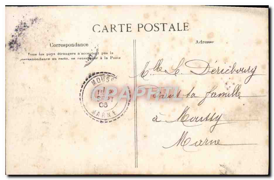 CPA Folklore L'indiscret — Verso