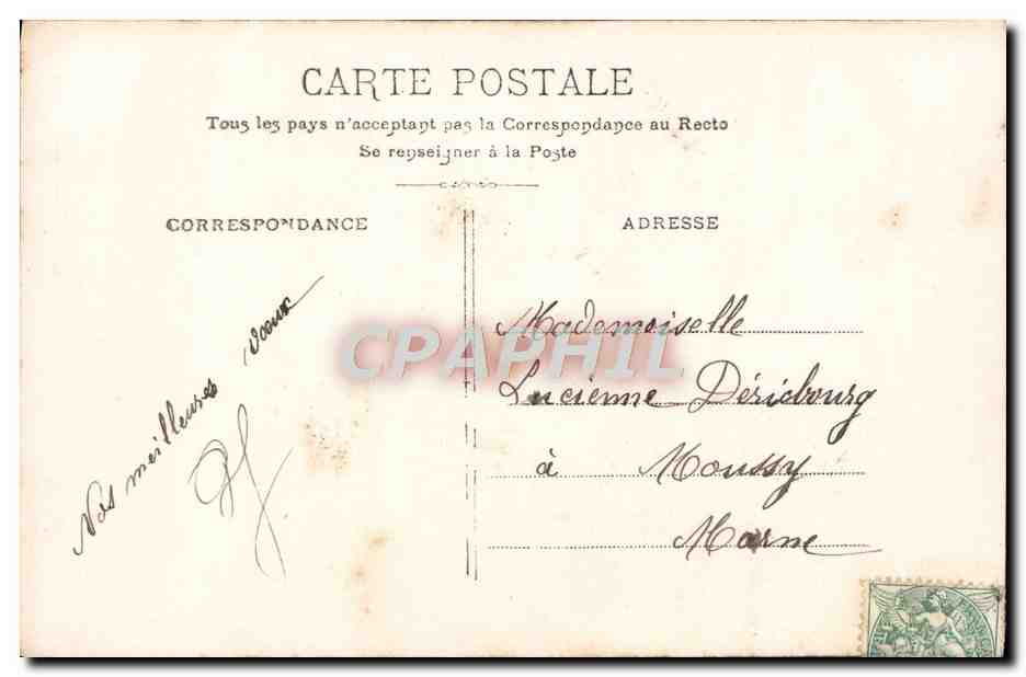 Jeune mariée en robe de mariée — éditeur CPAPHIL, n° 4158 — Verso