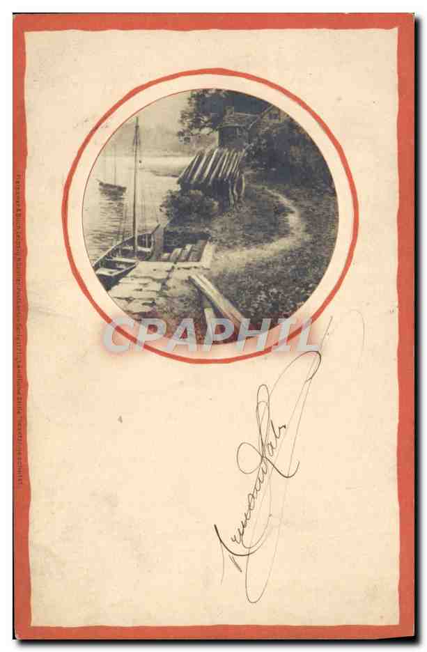 CPA Fantaisie Bord de Seine 