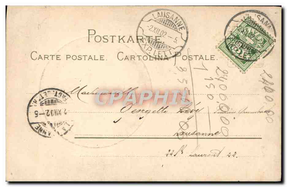 CPA Fantaisie Bord de Seine  — Rückseite