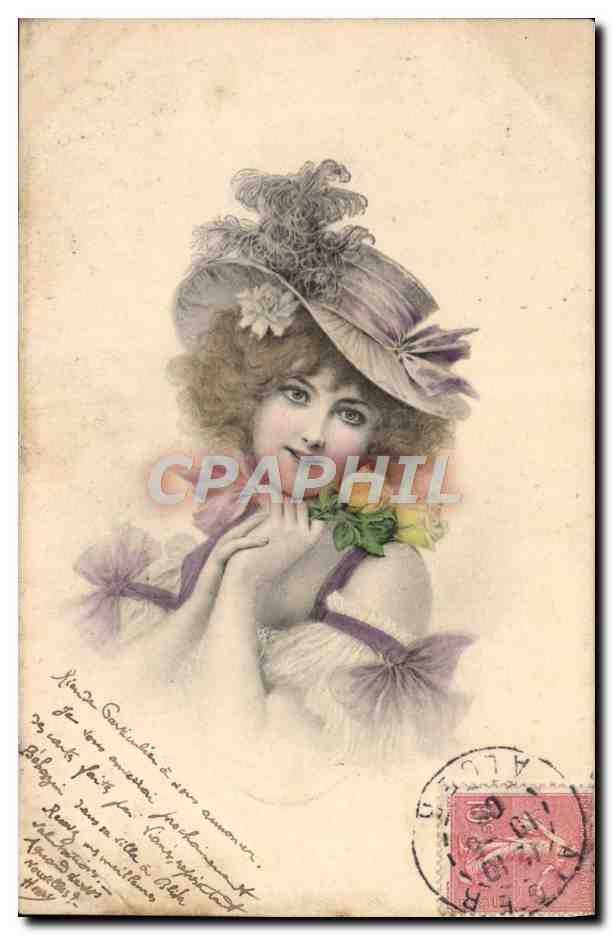 CPA Fantaisie Femme