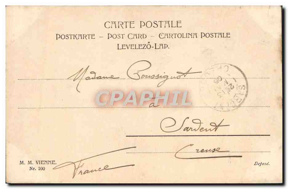 CPA Fantaisie Femme — Rückseite