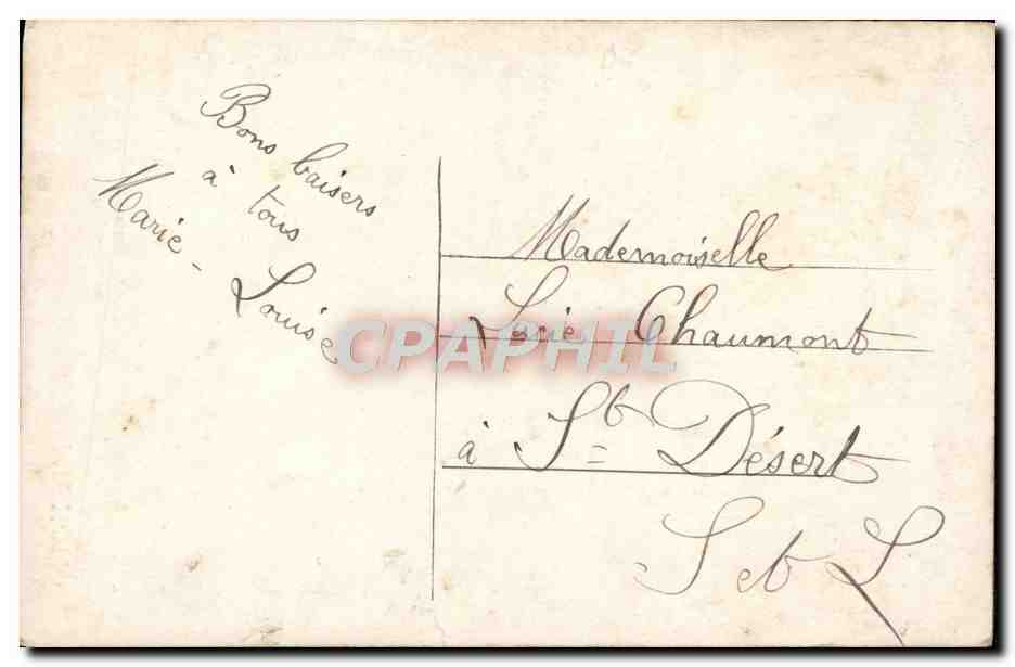 CPA Fantaisie Femme Mignon  — Rückseite
