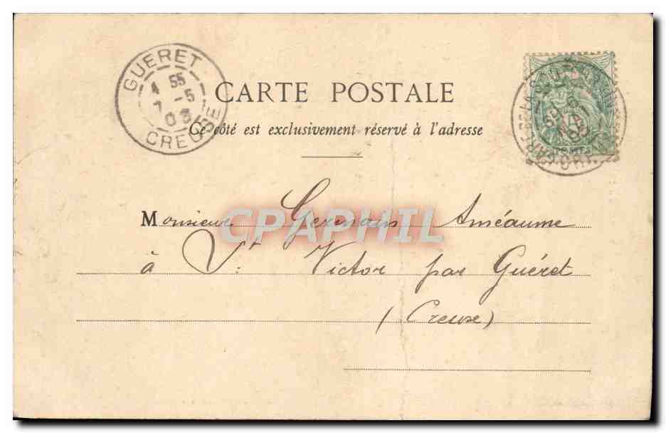 CPA Fantaisie Homme Portrait de la lune Pierrot  — Rückseite