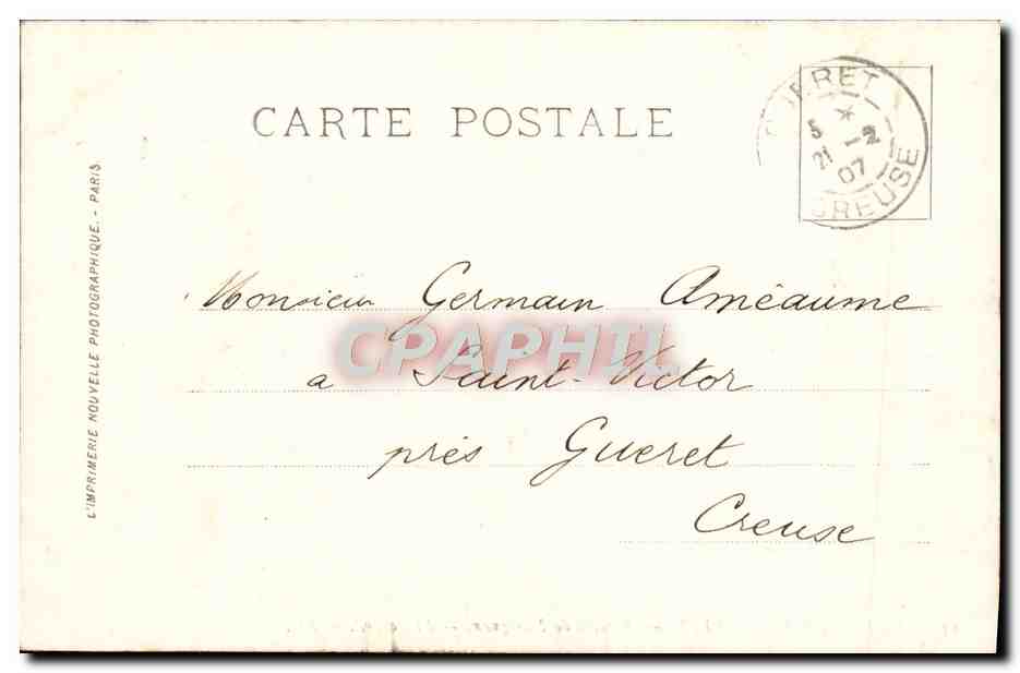 CPA Musee de Versailles Bataille de Marignan Fragonard — Verso