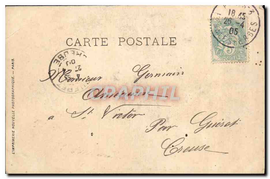 CPA Musee du Luxembourg La retraite Lagarde — Verso