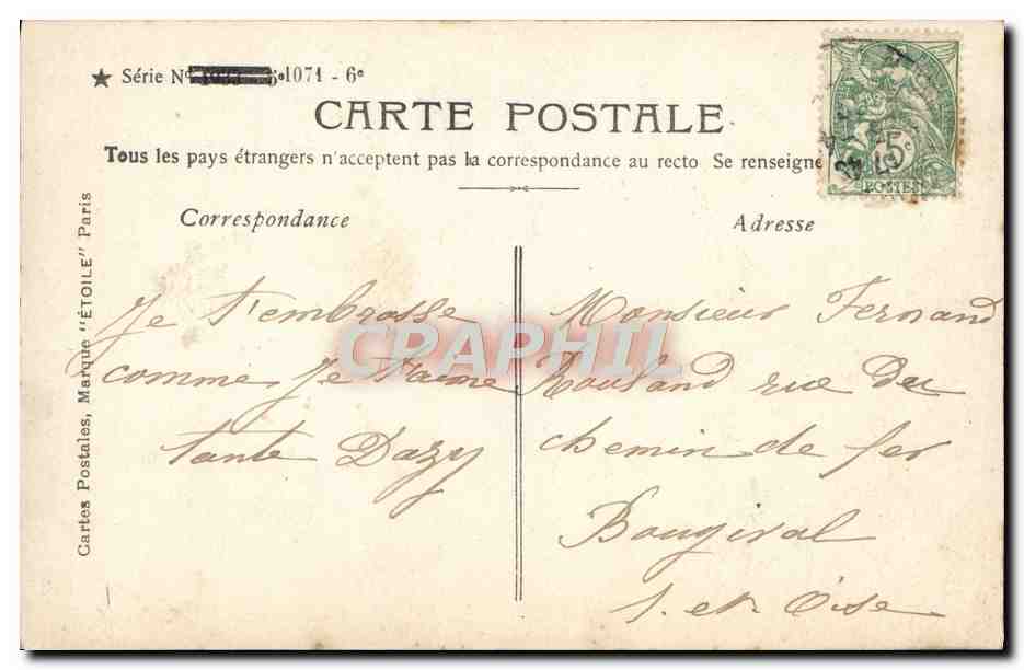 CPA Fantaisie Enfant — Verso