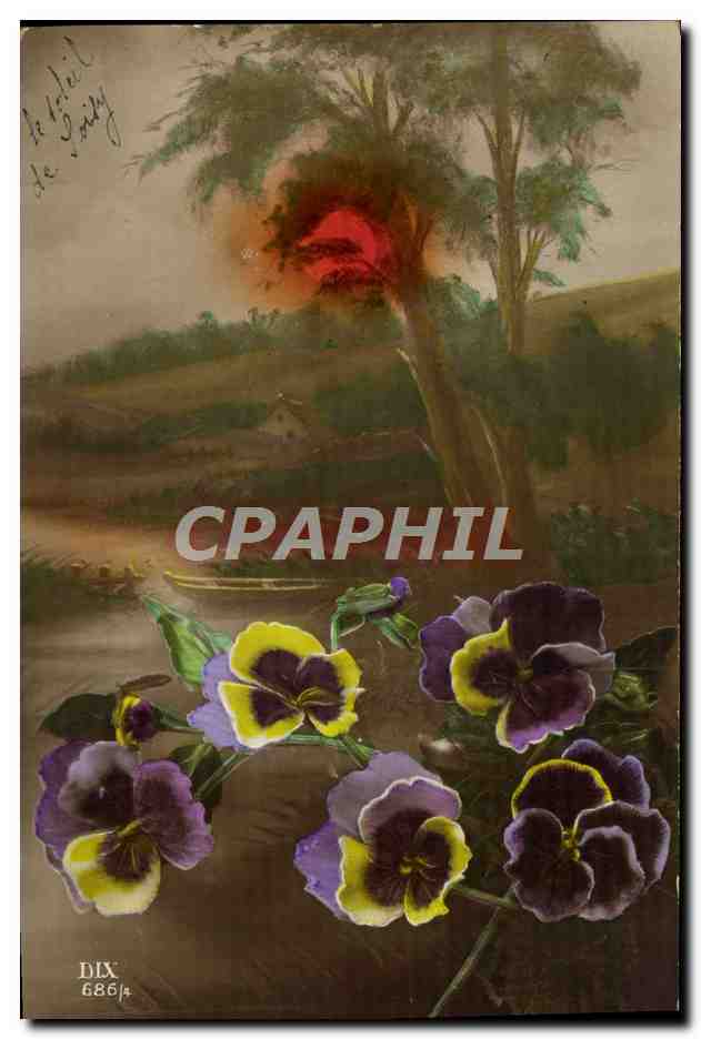 CPA Fantaisie Fleurs
