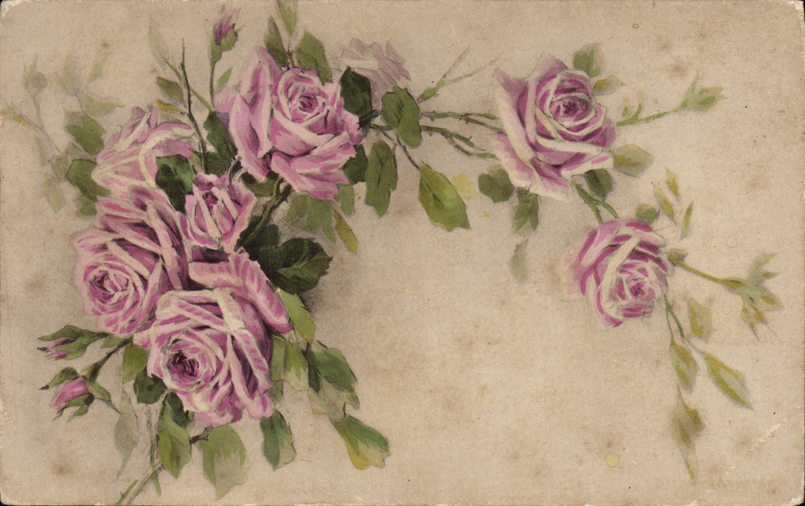 CPA Fantaisie Fleurs