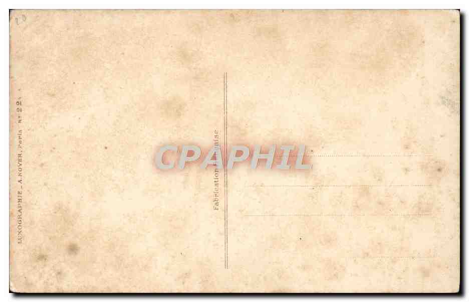 CPA Fantaisie Fleurs — Verso