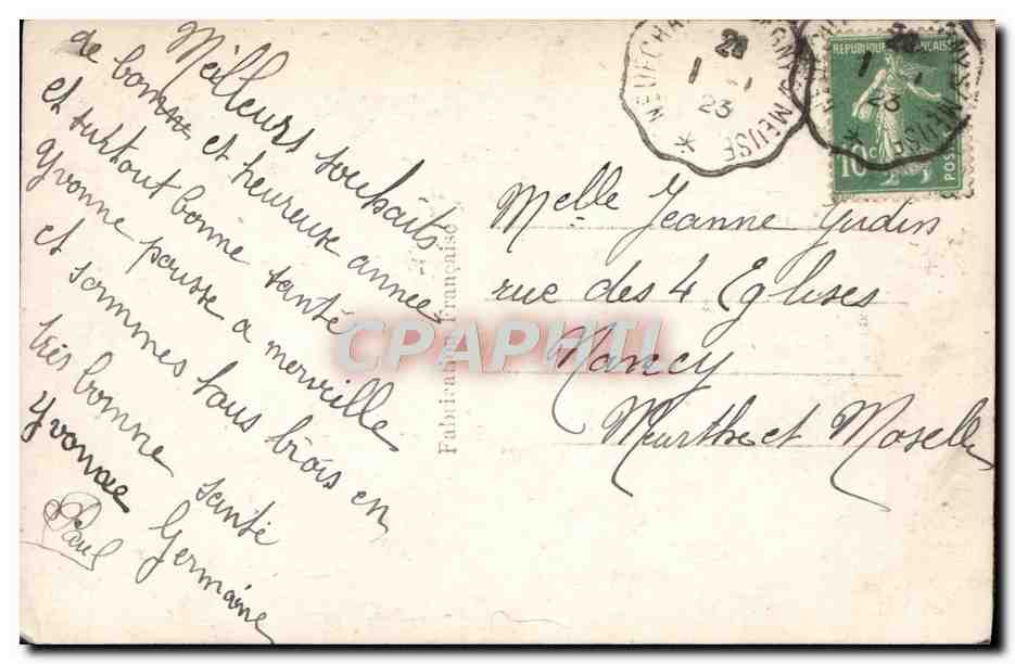 CPA Fantaisie Enfant Bebe — Rückseite