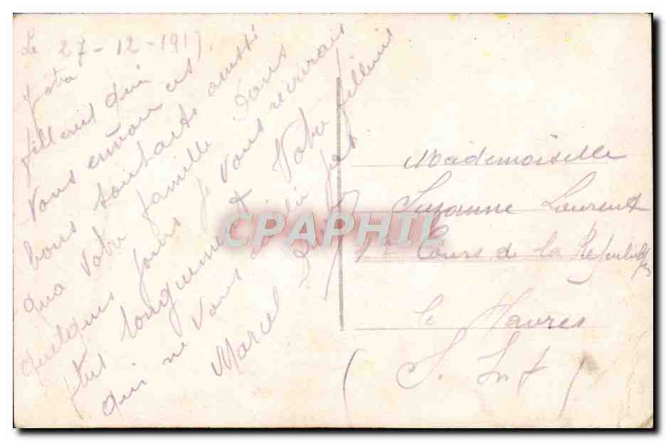 CPA Fantaisie Fleurs Elephant  — Rückseite
