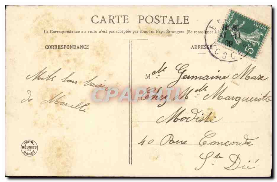 CPA Fantaisie Enfant Bebe charmant  — Rückseite