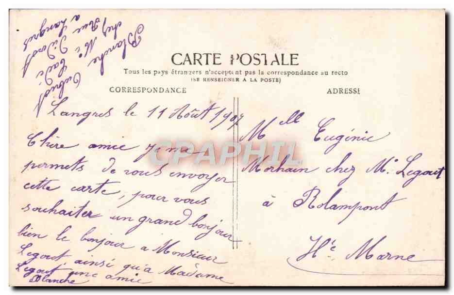 Femme à côté d'un gramophone — texte de Don Juan — éditeur JK — Verso