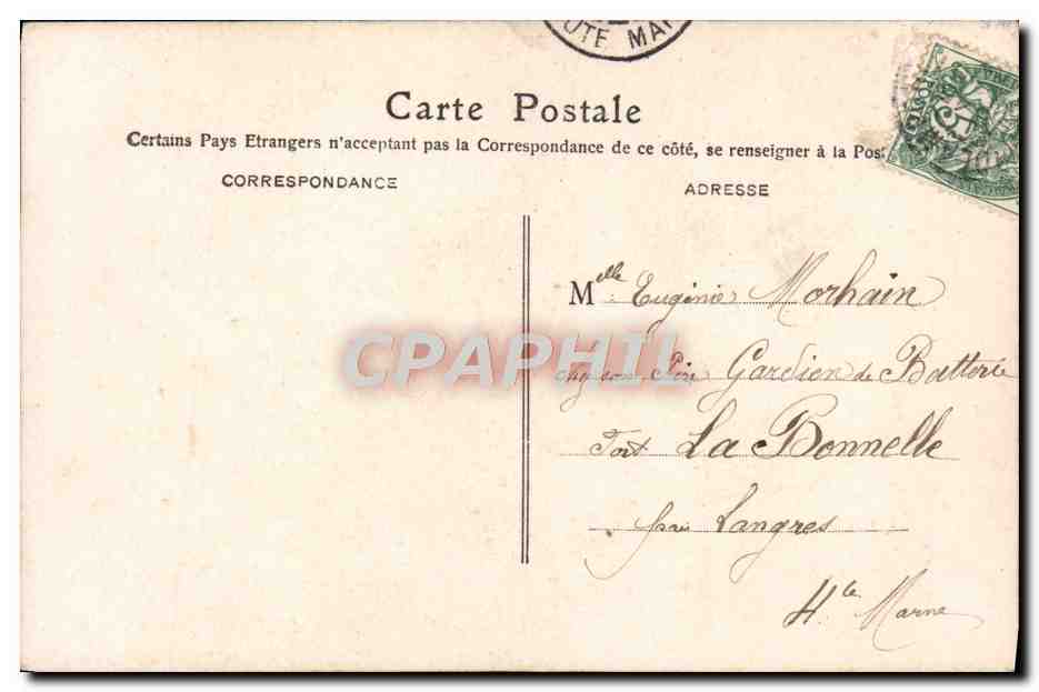 CPA Fantaisie Femme Barometre — Verso