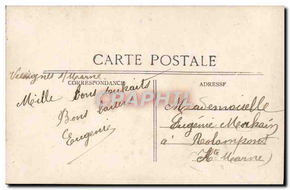 CPA Fantaisie Femme — Rückseite