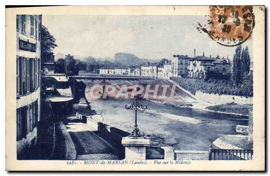 Mont-de-Marsan (Landes) — Vue sur la Midouze — éditeur Bromotype Gautreau, n° 128r