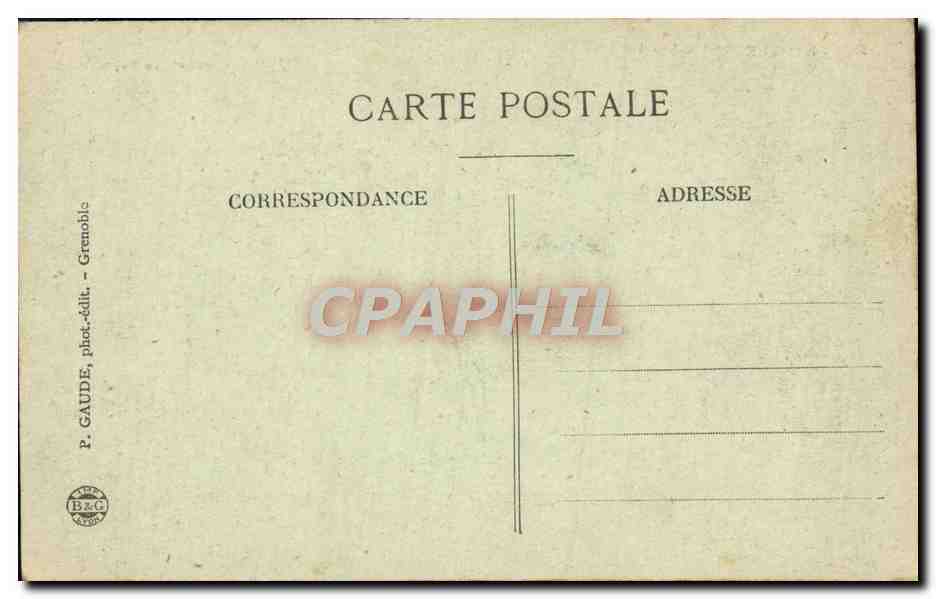 CPA Grenoble Quai Perriere et les forts  — Rückseite