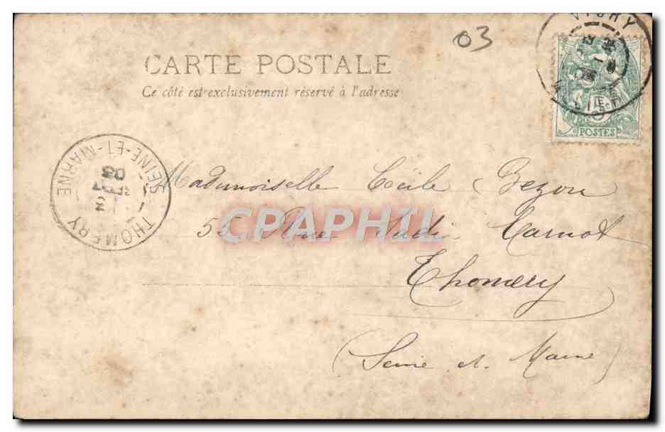 CPA Vichy Le Nouveau Pont Sur L'Allier — Verso