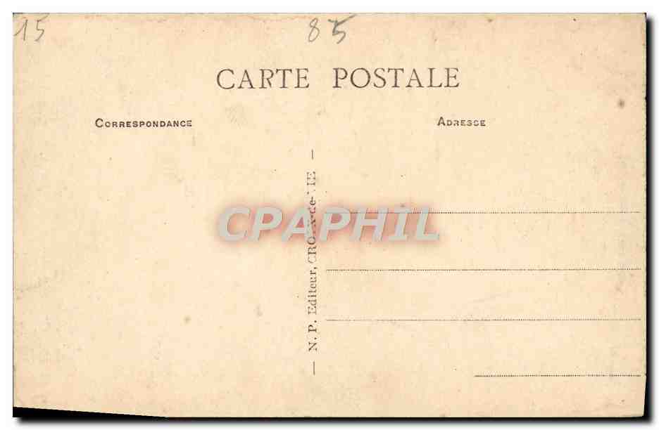 CPA Croix de Vie a Sion Le Trou du Diable — Verso