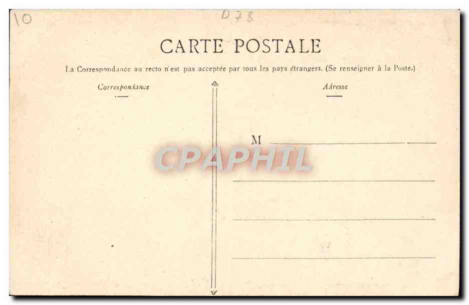 CPA Chateau de Versailles Bassin de Latone — Verso